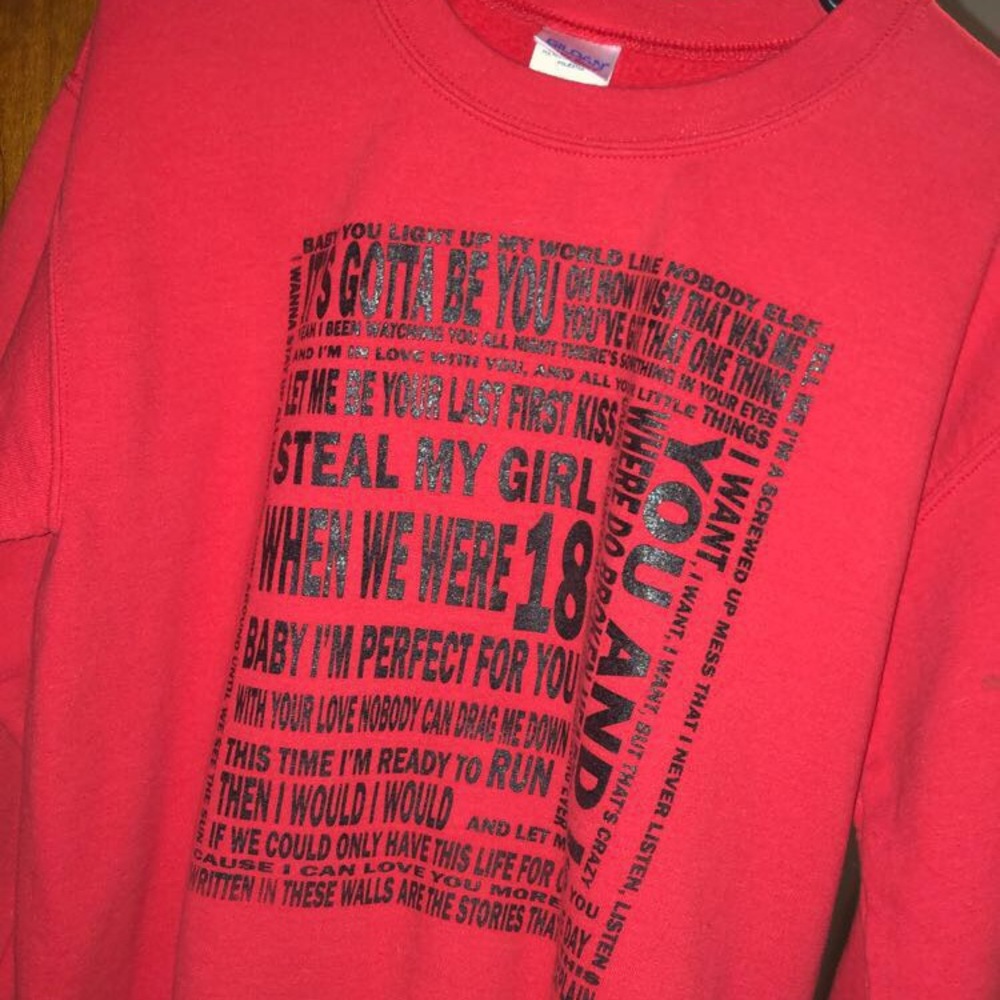 One Direction sweatshirt